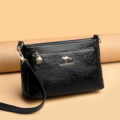 Crossbody Shoulder Bag Chinese Embossed Mother Bag Small Square Bag