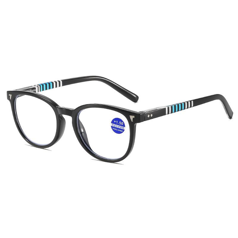 

New Reading Glasses Women New Anti Blue Light Men Round Presbyopia Hyperopia Computer Eyeglasses Optical Eyewear +1.0 +1.5 +2.0 +300 чёрный