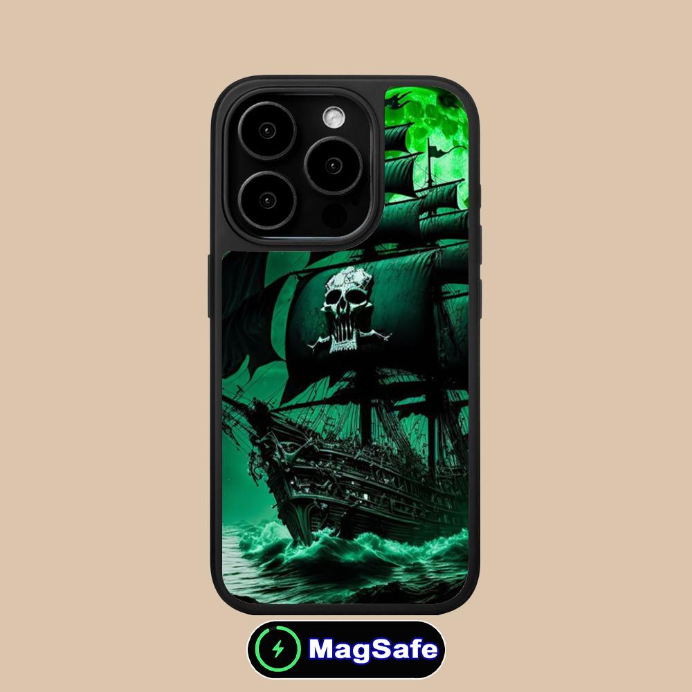 Pirate Corsair Mobile Phone Case for iPhone 17 16 15 14 13 12 11 Air Pro Max Plus Magsafe Matte Surface Colorful Cover Luxury