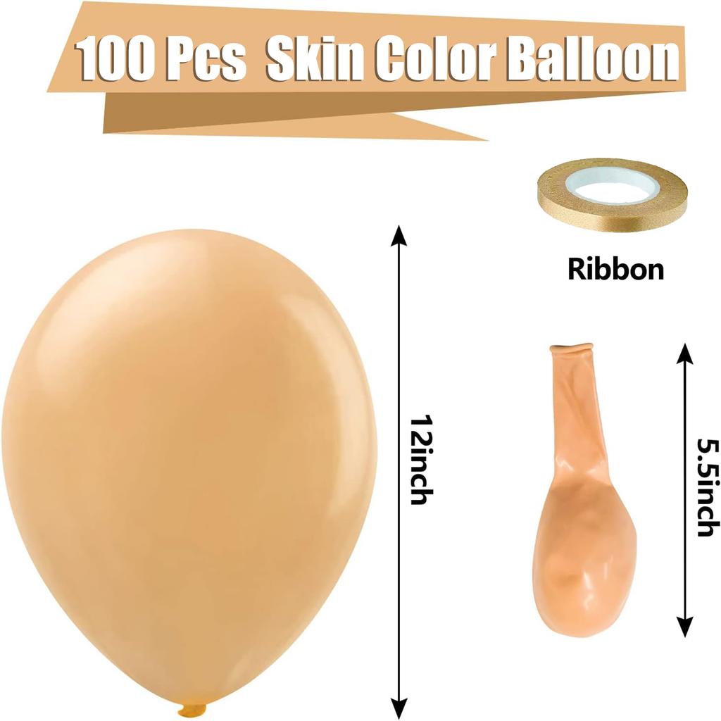 100PCS multi-color latex balloon set suitable for birthday parties, weddings, Valentine's Day party decoration