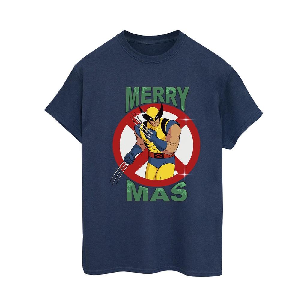 X-Men Womens/Ladies Wolverine Boyfriend Christmas T-Shirt