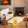 5Pcs Mini Caution Wet Floor Sign Single-side Realistic Miniature Dog Cat Vomit Caution Sign Small Warning Sign Desk Toy