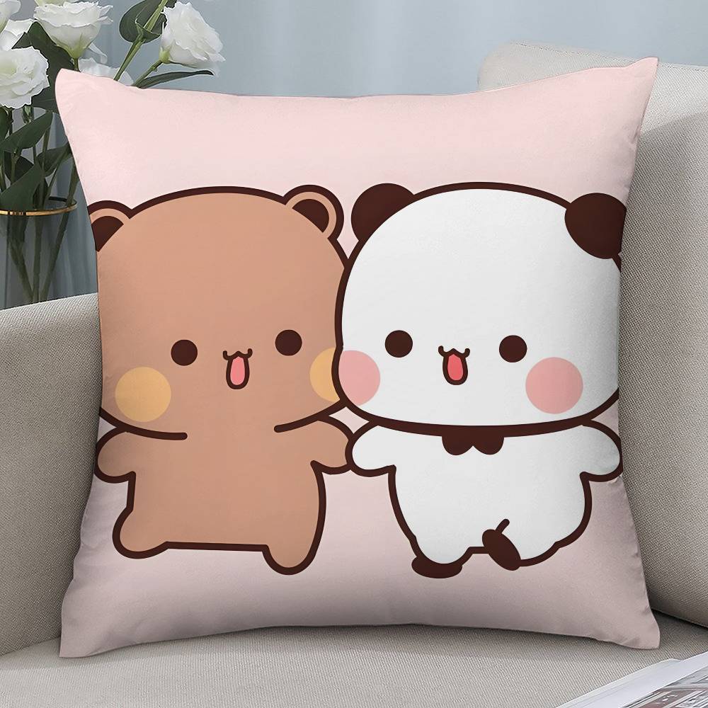 Cartoon Cute Bubu Dudu Pillow Case Short plush Doublesided Print Square Throw Pillow Covers Sofa Home Cushion Decor
