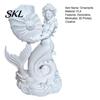 Decorative Shell Desktop Organizer 3D Printed Mermaid Conch Storage Ornament, Mini Hollow Tube Flowerpot, Creative for Home Office Decor European