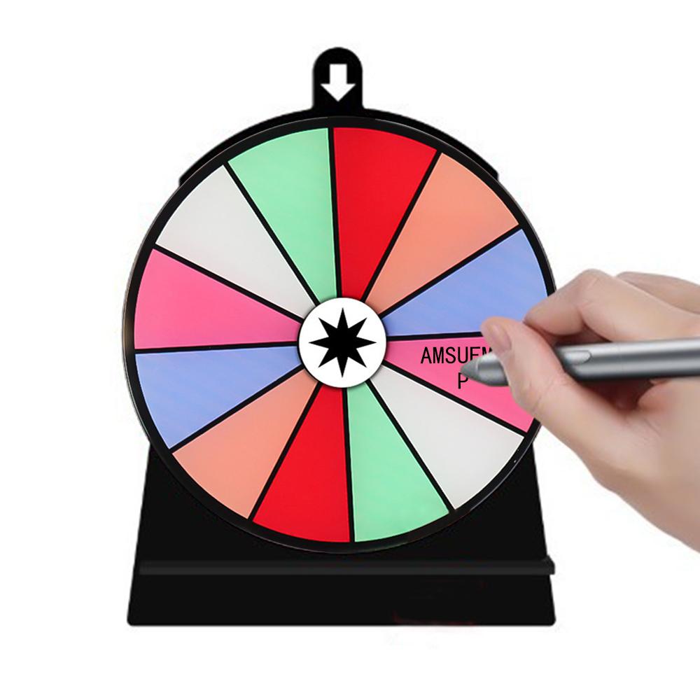 1 набор настольный набор с вращающимся колесом для призов с стираемым маркером, ластиком, колесом рулетки для вечеринки, вращающаяся игра Предоставляет
