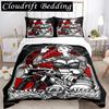 Rockabilly Hip Hop Music Duvet Cover Comforter Bedding Sets Soft Quilt Cover and Pillowcases for Teens Single Double Queen King