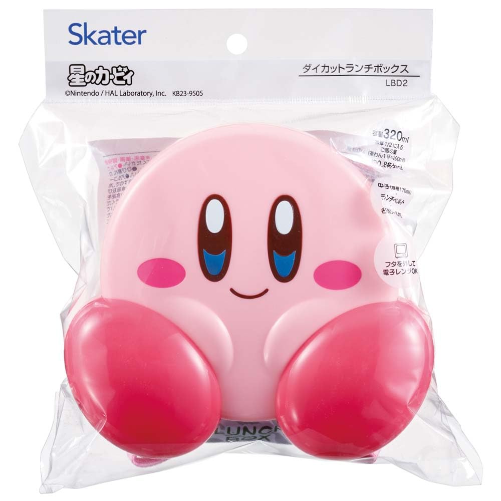 Skater Lunch Single for Nursery Kirby of the Stars Die-Cut Box, 320ml, Tier, Kids, Kindergarten, School, LBD2-A