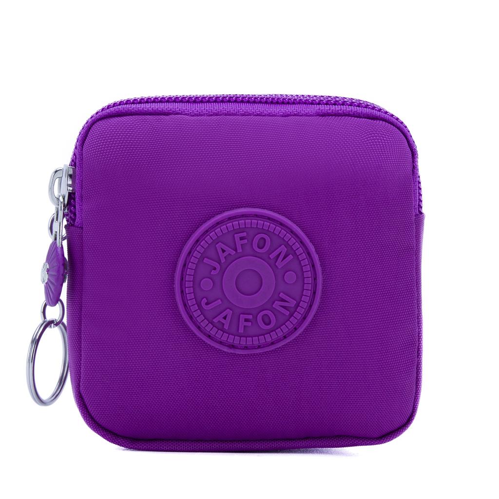 1X Nylon Zipper Coin Purse Mini Wallet for Women, Suitable for Credit Cards, Ids, Keys, And Earphones.