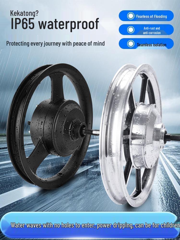 14-inch High-Power Electric Vehicle Motor 36V/48V 350W/400W with Disc Brakes for Front/Rear Drive Wheels