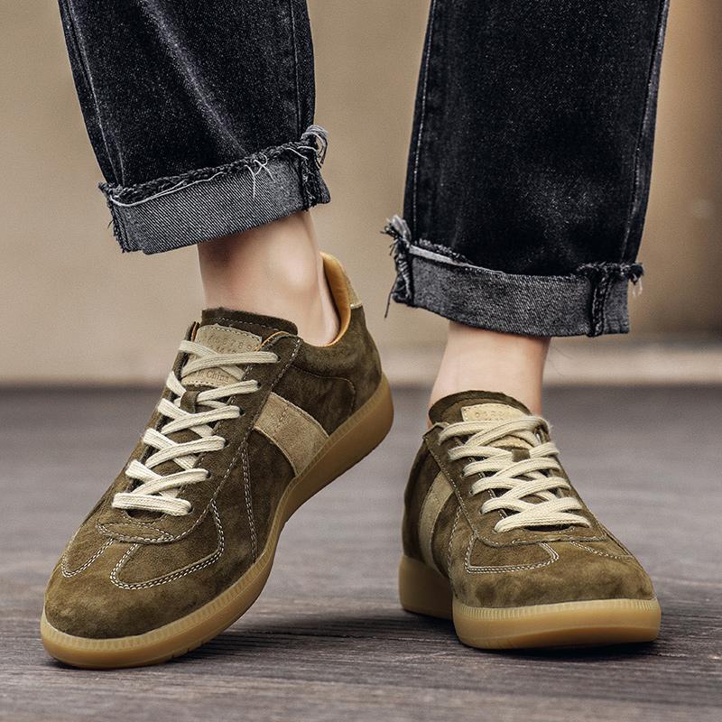 Fashion Non-Slip Comfy Mens Sneakers Office Designer Male Tenis Masculino Versatile Leisure Walk Man Footwear Suede Leather Casual Shoe