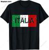 Italia TShirt Italy Flag Coat of Arms Tee Shirt Repubblica Italiana Italian Heritage Vintage T Shirt Guys Streetwear Crew Neck