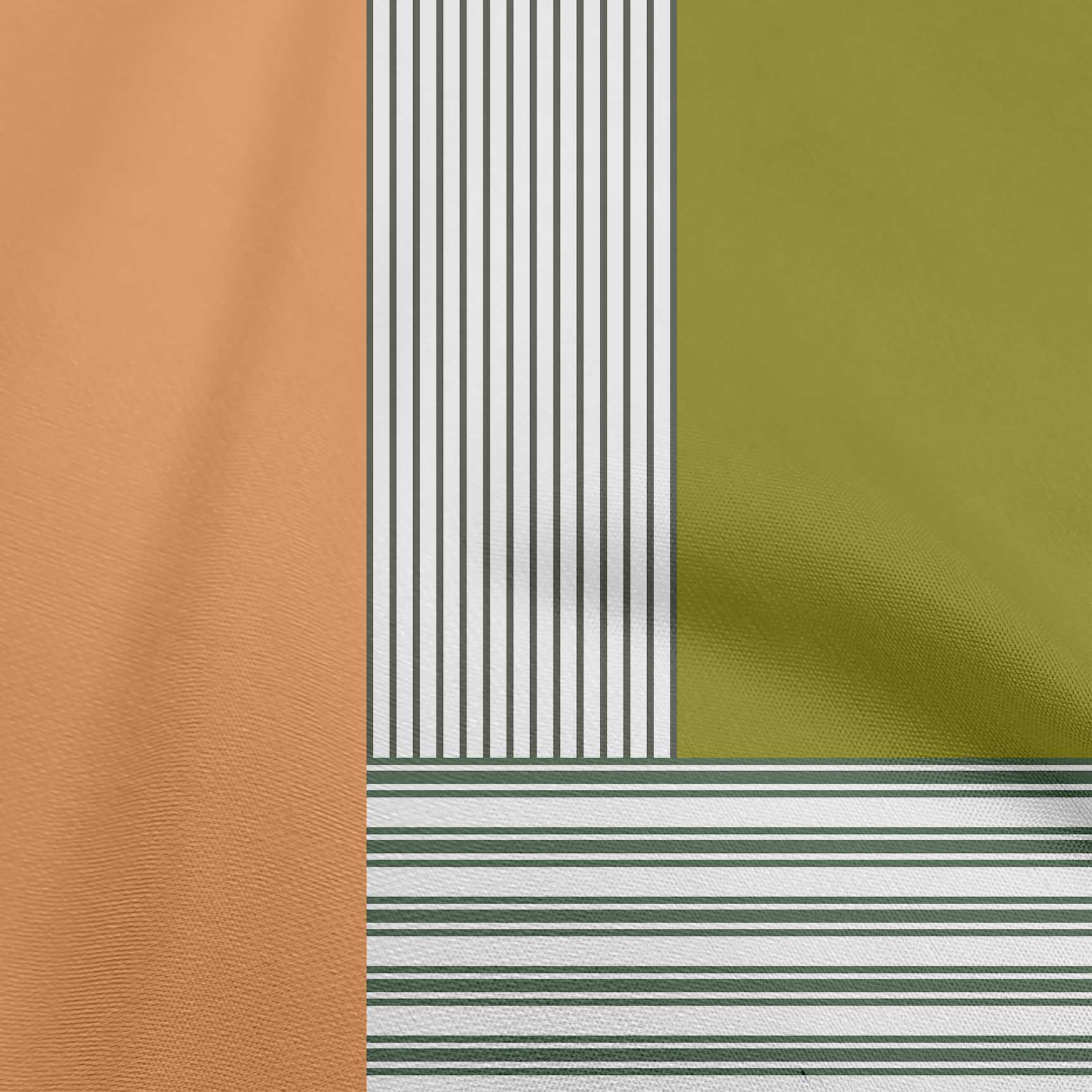 

oneOone Georgette Viscose Dusty Green Fabric Stripes Sewing Fabric By The Yard Printed Diy Clothing Sewing Supplies 42 Inch 42 Inch Wide - Viscose Chiffon помаранчевий