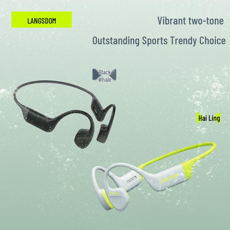 Langsdom AirSwim 32GB Bone Conduction Swimming Headphones
