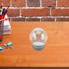 2Pcs Glass Snow Globe Empty Jar DIY Craft Kit for Home Party Decor Fillable Creative Water Globe 80Mm DIY Crafts for Kids