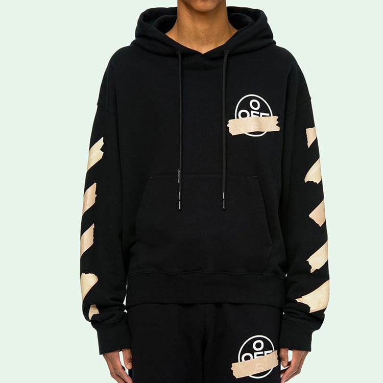 OFF WHITE Tape Diag Arrows Hoodie OMBB037R20E300021048