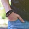 Sturdy Men's Bracelet With Magnetic Clasp And Alloy Construction Designed For Comfort And Longevity In All Settings