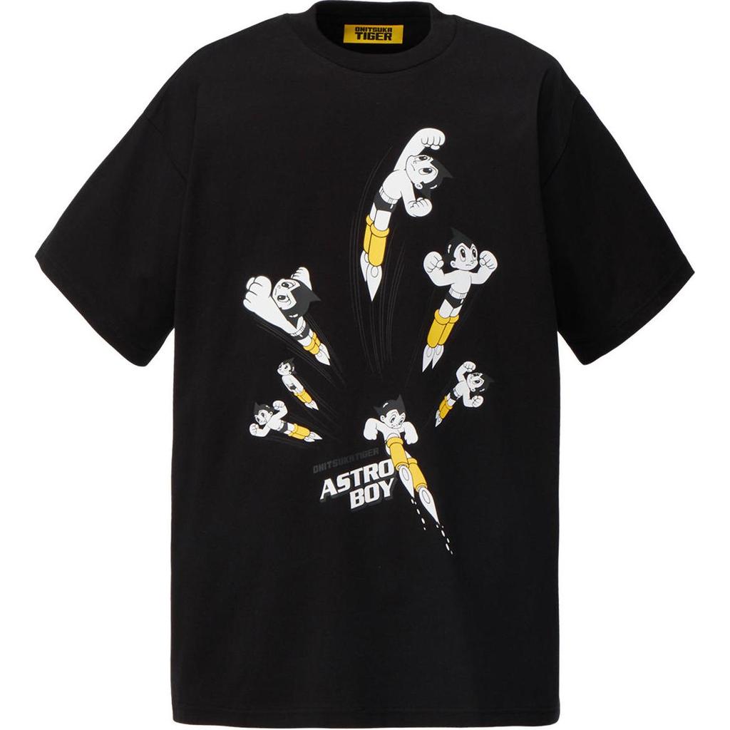 New Onitsuka Tiger X Astro Boy FW24 T Shirt Unisex Black 2183B513-001