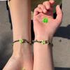 Vintage Four-Leaf Clover Lucky Hand-Woven Bracelet For Women Fine Fashion Party Jewelry Gifts