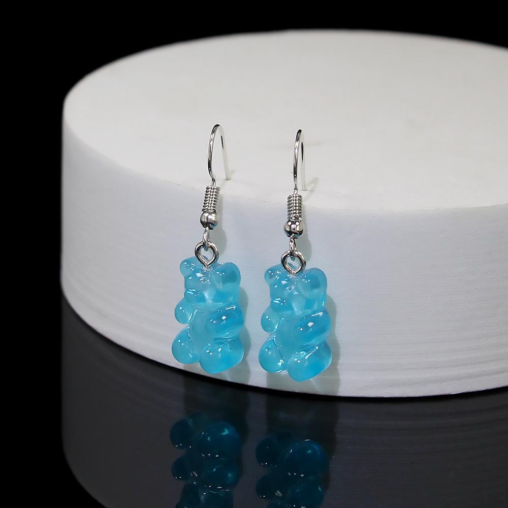 

Colorful Jelly Bear Earrings: Versatile, Creative, and Cute Accessories синий