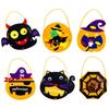 Non-woven Fabric DIY Trick or Treat Bag Ghost Bat Pumpkin Handbag DIY Halloween Candy Bag  Party