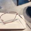 Vision Care Myopia Glasses Frame Ultra-light Eyeglasses Personality Metal Frame Glasses  Women Men