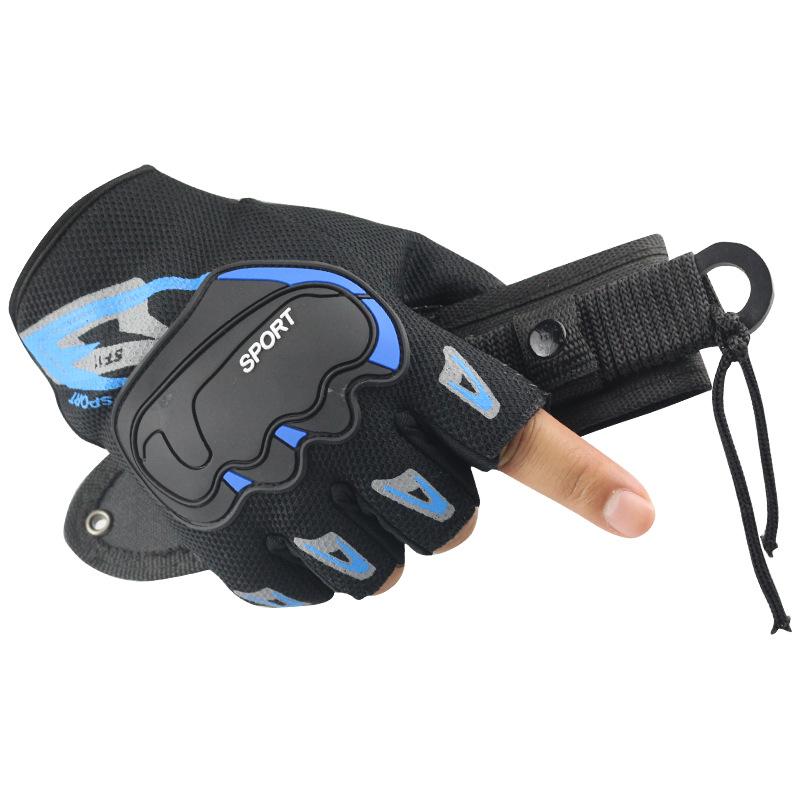 Cycling Half-finger Gloves Men's Spring and Summer Touch Screen Wear-resistant Outdoor Mountaineering Non-slip