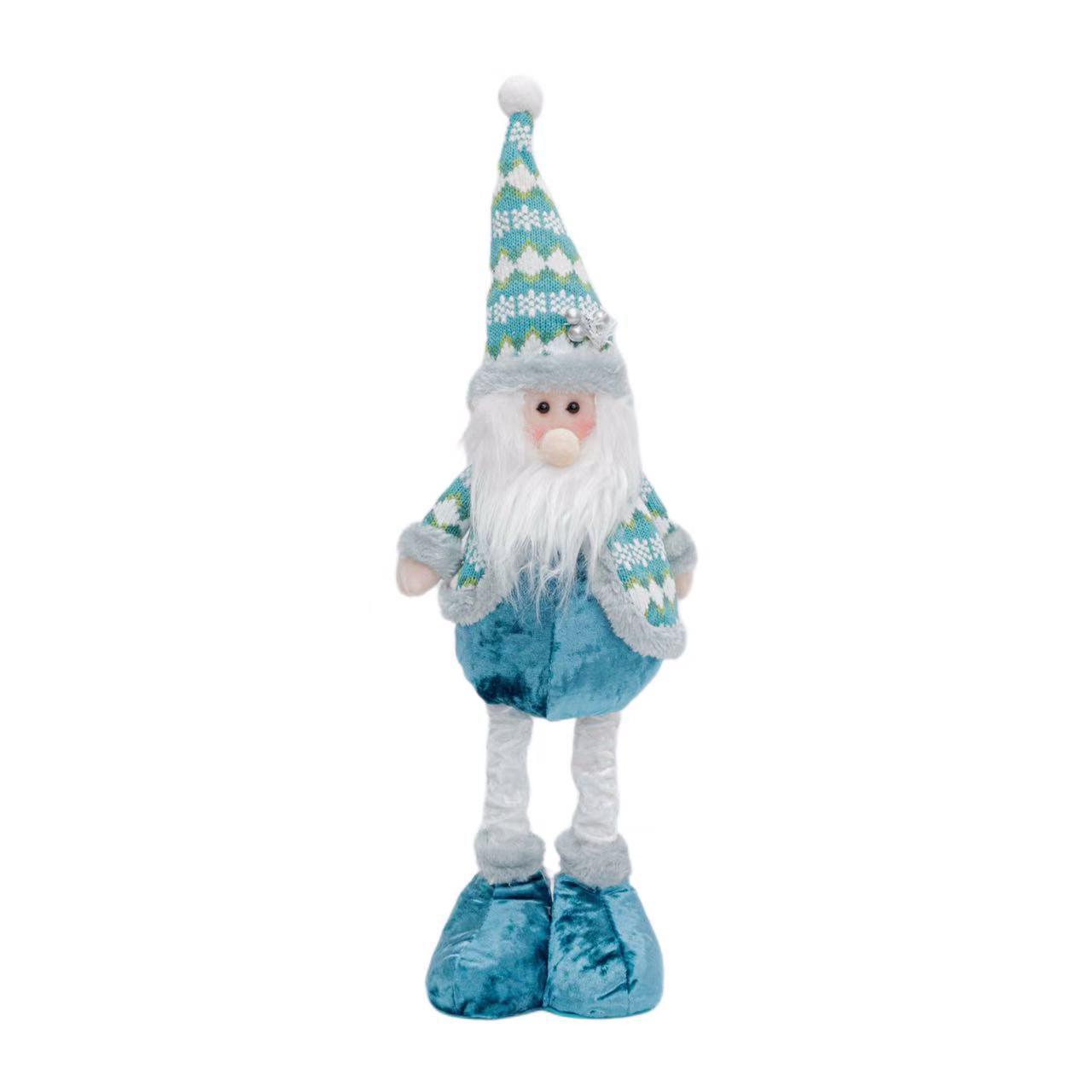 Retractable Plush Knitwear Christmas Dolls: Santa, Snowman, Reindeer Style