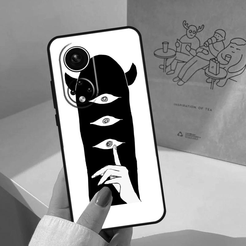 Oyasumi Punpun Case For Honor Magic 7 Lite 5 6 8 Pro Honor 400 200 Pro X9c X9b X9a X8a X8b 50 70 90 Cover