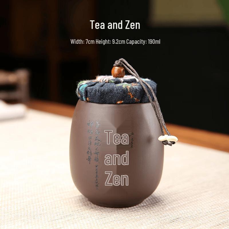 Zisha Purple Clay Mini Tea Caddy Set