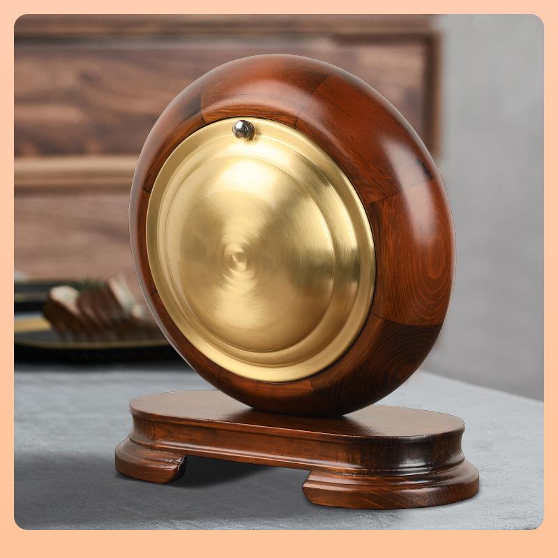 New European Solid Wood Clock Desk Table Decoration Home Living Room Antique Table Decoration Clock