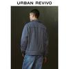 UR Men's 2024 Spring Color-Block Striped Jacket
