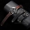 Vintage Handgefertigtes Leder Uhrenarmband 20mm 22mm 18mm Handgelenkband Nähte Rindsleder Armbänder Edelstahl Schnalle Uhren Zubehör