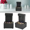 4.41x6.69in Indoor Plastic Flowing Water Ornament  Living Room Central Decor Piece