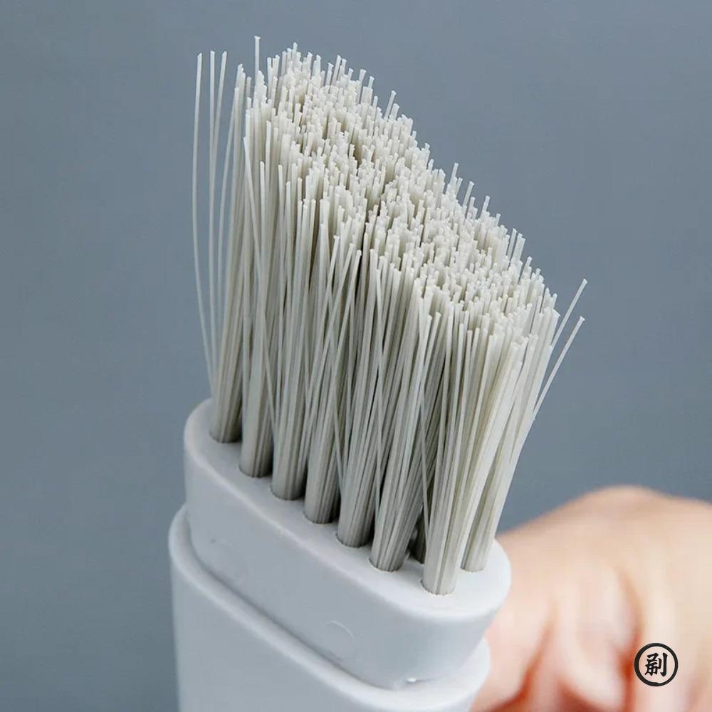Window Groove Cleaning Brush Windows Slot Cleaner for Door Floor Gap Keyboard Brush+Dustpan 2 In 1 Household Cleaning Tools Kit