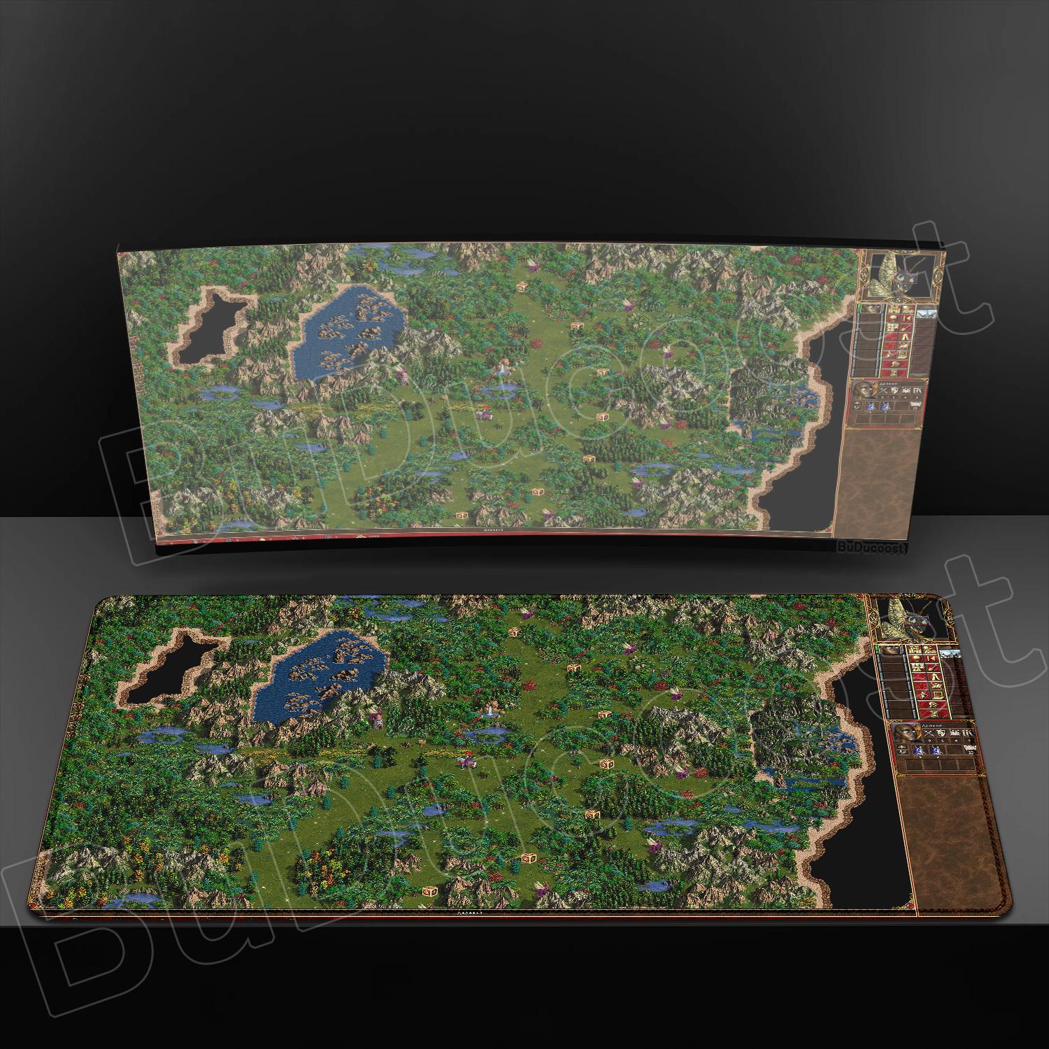 

Heroes of Might and Magic Mouse Pad HD Print XXL Computer Keyboard Medieval Game Carpet Non-slip Rubber Laptop Desk Mat MousePad 300x600x2mm