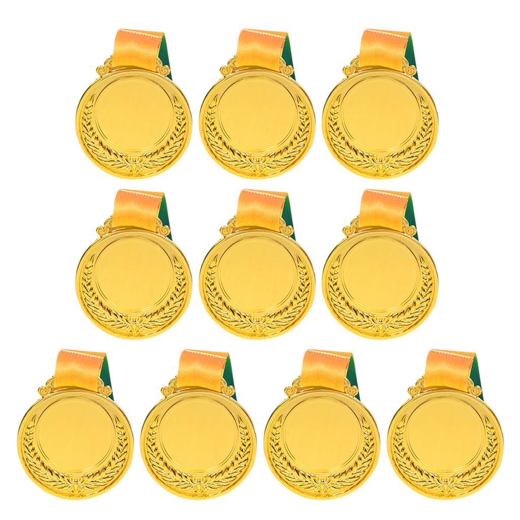 2.54 Inches Winner Award Medal with Neck Ribbon Wheat Ear Gold Silver Bronze Medals Competition Award Medal for Souvenirs Gifts