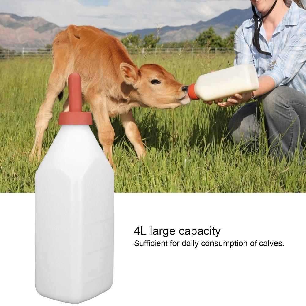 Biberon per Vitelli da 4L Tipo Verticale Strumento di Alimentazione Zootecnica Uso Agricolo