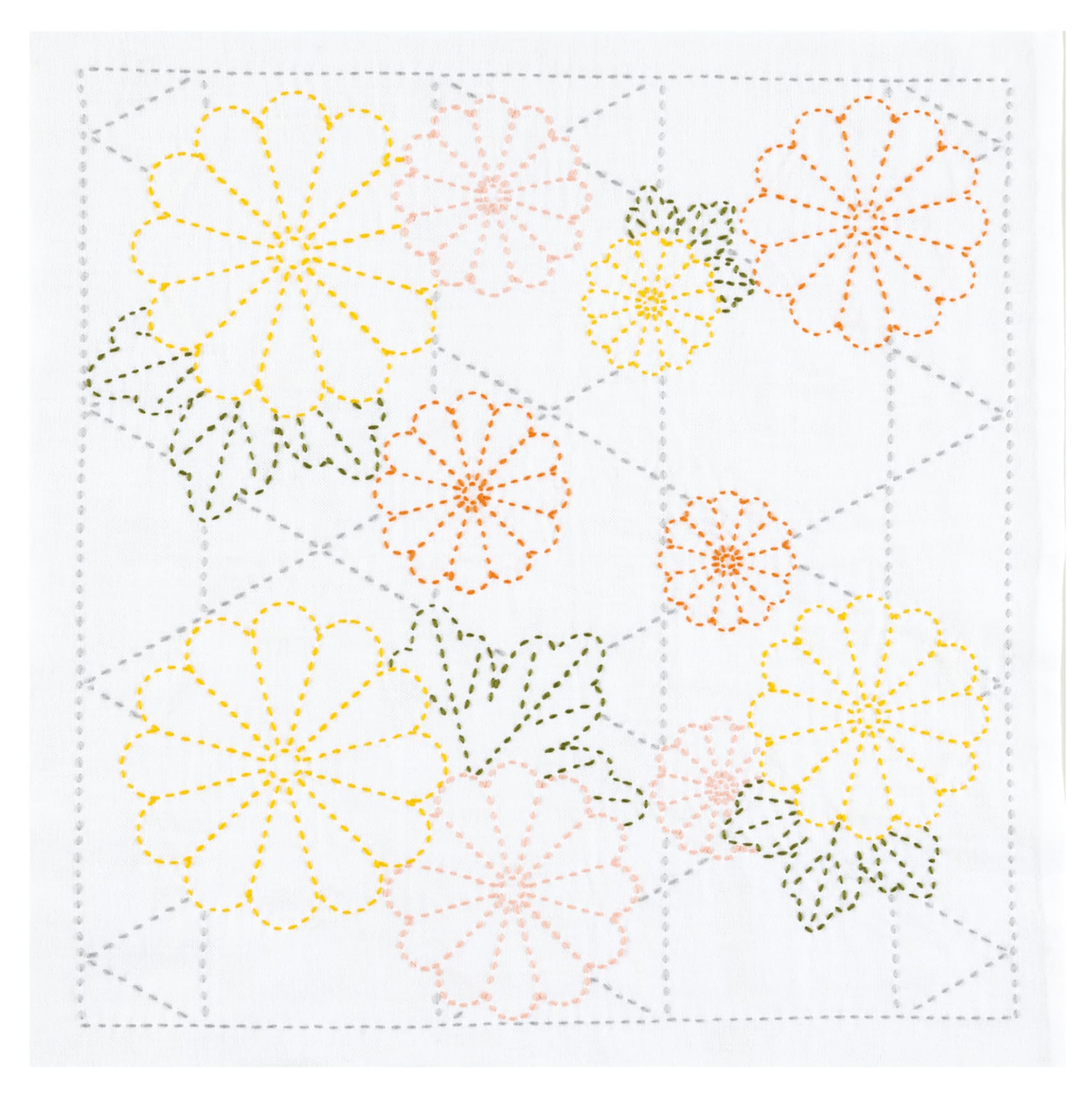 

Olympus Сашико Цветок Кухонная салфетка Четыре времени года Цветок Хризантема Кагомэ Набор, Кухонная салфетка, Схема, SK-493