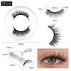 Magnetische künstliche Wimpern mit Clip Magnetisches Wimpernset Dichter Stil Künstliche Wimpern Ohne Kleber Magnetische schwarze Stielwimpern