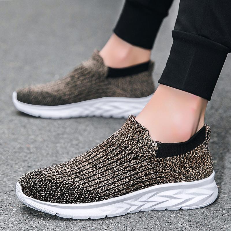 Sapatos de caminhada masculinos respiráveis, calçados esportivos masculinos ao ar livre, tênis masculinos macios e antiderrapantes, calçados casuais de verão, tênis leves 2024