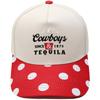 Cowboys & Tequila Cappellino da camionista Ricamo sulla visiera Abbinamento colori vintage Berretto da baseball Maschio Femmina Casual