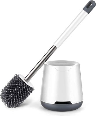 Toilet Brush and Holder Toilet Bowl Brush for Bathroom Toilet Under Rim Compact
