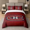 3Pcs Bedding SetMontreal Canadiens Soft Bed Sheet and Two Pillowcases Home Bedroom Decor