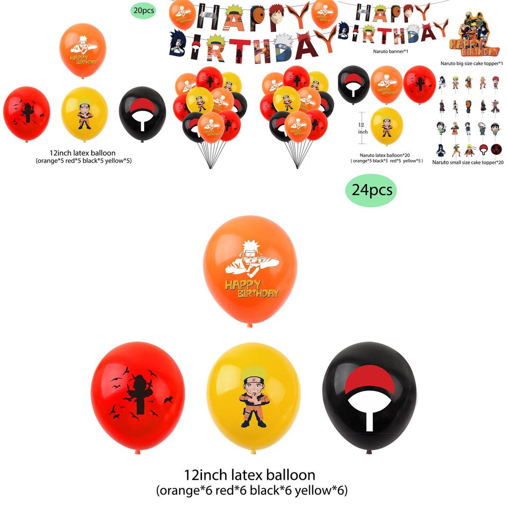 Naruto Ninja Themen Geburtstagsparty Zubehör Für Erwachsene Und Kinder Komplettes Set