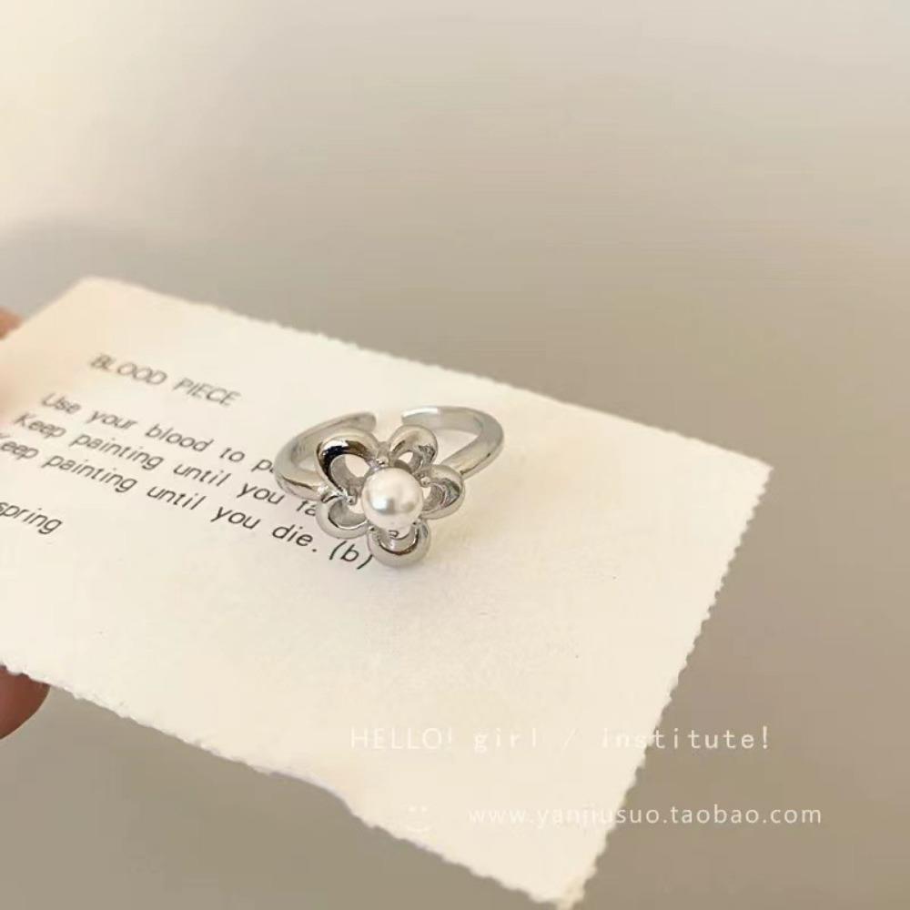 French Retro Blue Butterfly Ring Design Sense Temperament Personality Simple Cold Sense Versatile Ring