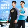 Herren Schnelltrocknendes Nylon Badeshirt Rash Guard UV-Schutz Surfshirt Slim Fit Schwimmen Wassersport