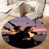 1pc Titanic1 Design Printed Area Round Carpet for Bedroom Living Room Home Decor Rugs Mat Non Slip Mat Rug for Bedside