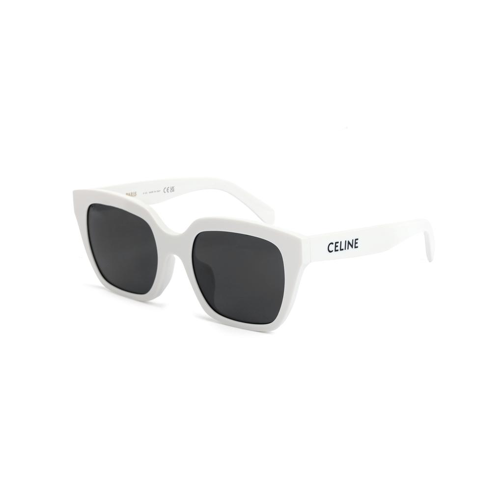 Celine Minimalist Sunglasses With Prescription Compatibility Unisex Sunglasses White CL40198F-25A