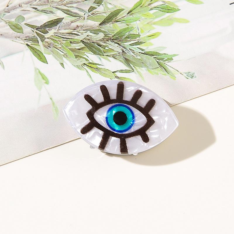 Devil's Eye Hairpin Round Grab Pin Headgear Blue Eyes Shark Clip Bohemian Evil Eye Greek Devil's Eye Hair Clips Claw Clip