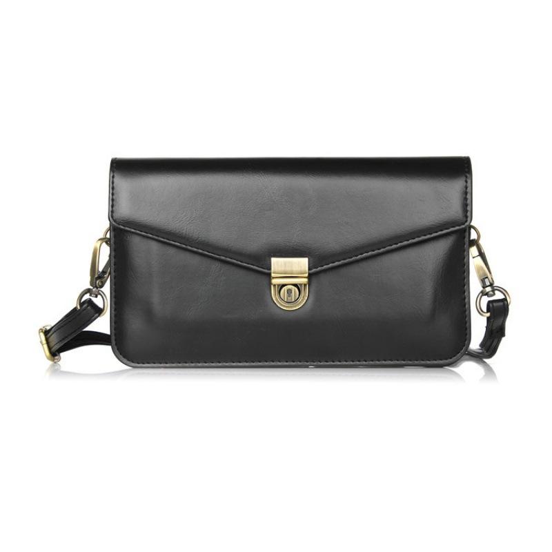 

Новая кожаная текстурированная сумка через плечо с двойной сеткой, универсальный многофункциональный чехол для телефона с большим экраном